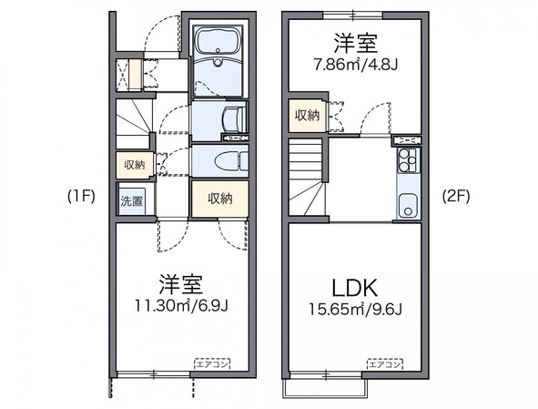 レオネクストサニーハウス前原の物件間取画像